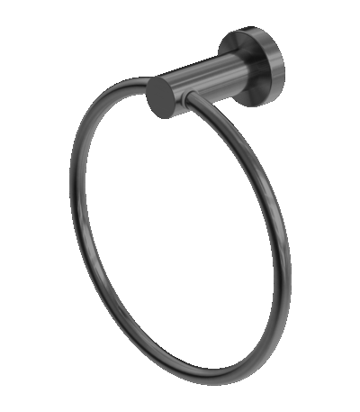 Nero Mecca Hand Towel Ring Gun Metal | NR1980GM