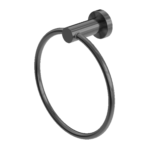 Nero Mecca Hand Towel Ring Gun Metal | NR1980GM
