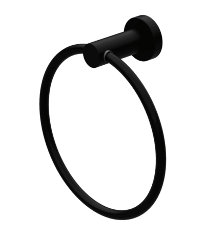 Nero Mecca Hand Towel Ring Matte Black | NR1980MB