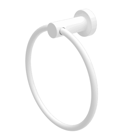 Nero Mecca Hand Towel Ring Matte White | NR1980MW