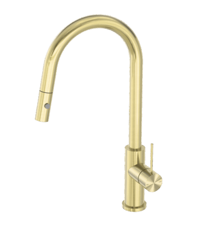 Nero Mecca Pull Out Sink Mixer With Vegie Spray Function Brushed Gold | NR221908BG