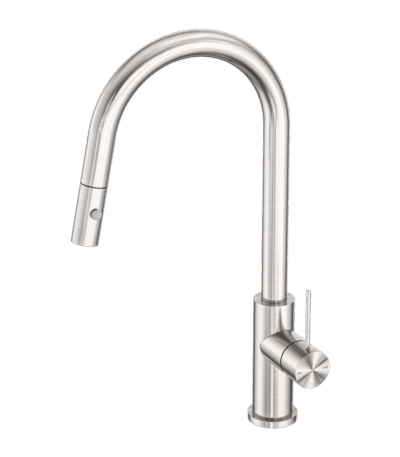 Nero Mecca Pull Out Sink Mixer With Vegie Spray Function Brushed Nickel | NR221908BN