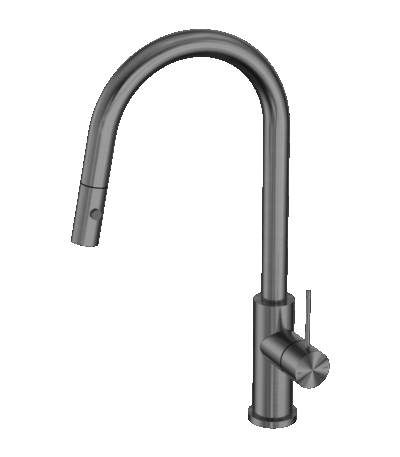 Nero Mecca Pull Out Sink Mixer With Vegie Spray Function Gun Metal | NR221908GM