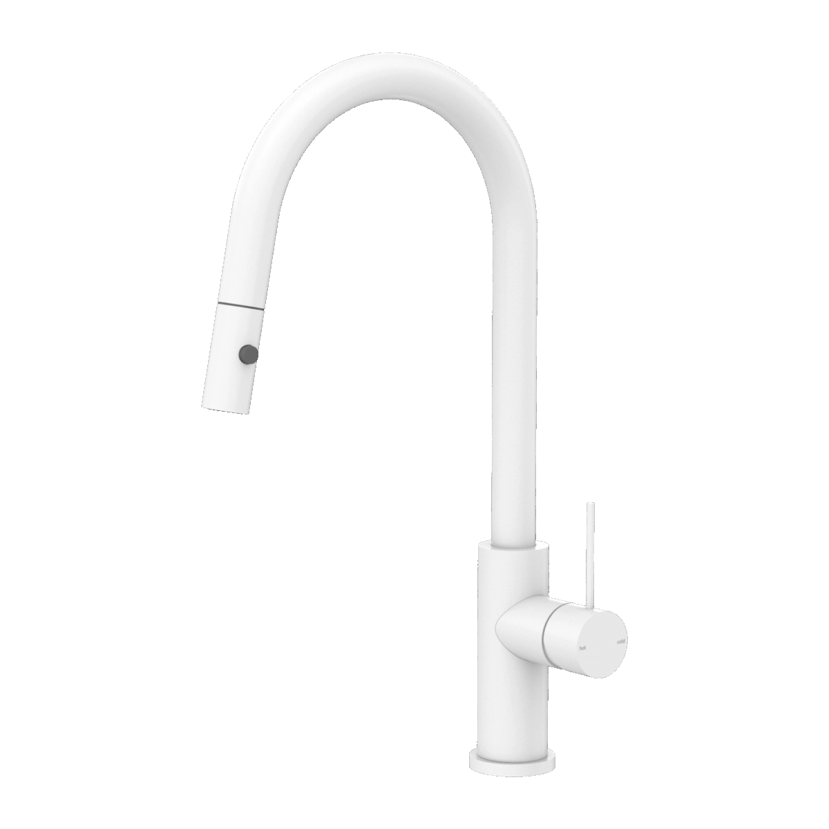 Nero Mecca Pull Out Sink Mixer With Vegie Spray Function Matte White | NR221908MW