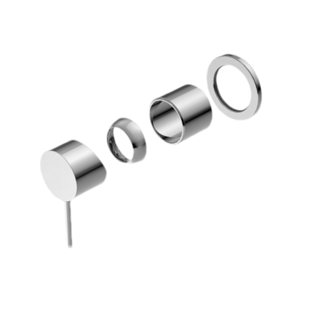 Nero Mecca Shower Mixer 60mm Plate Trim Kits Only Chrome | NR221911HTCH