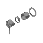 Nero Mecca Shower Mixer 60mm Plate Trim Kits Only Gun Metal | NR221911HTGM