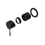 Nero Mecca Shower Mixer 60mm Plate Trim Kits Only Matte Black | NR221911HTMB