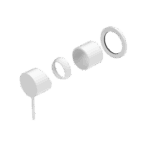 Nero Mecca Shower Mixer 60mm Plate Trim Kits Only Matte White | NR221911HTMW