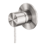 Nero Mecca Shower Mixer 80mm Plate Brushed Nickel | NR221911BN