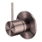 Nero Mecca Shower Mixer Handle Up 80mm Plate Brushed Bronze | NR221911BBZ
