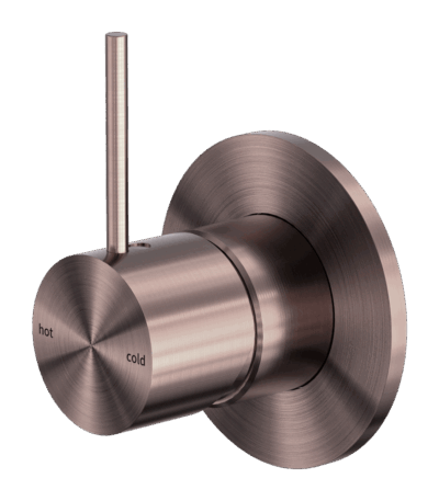 Nero Mecca Shower Mixer Handle Up 80mm Plate Brushed Bronze | NR221911BBZ