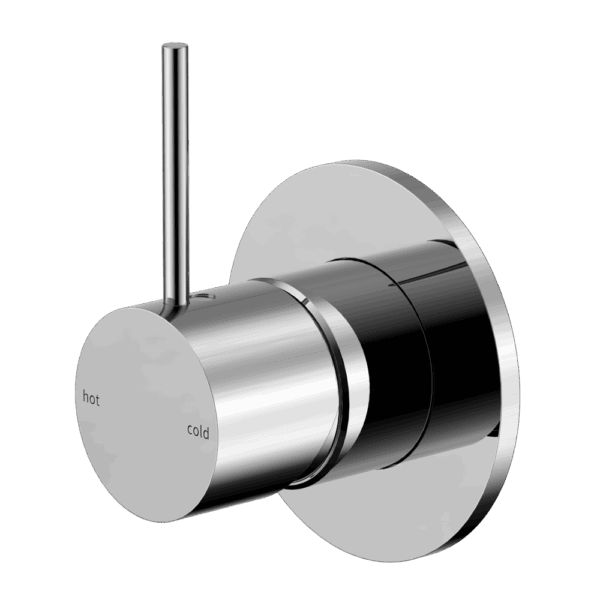 Nero Mecca Shower Mixer Handle Up 80mm Plate Chrome | NR221911BCH