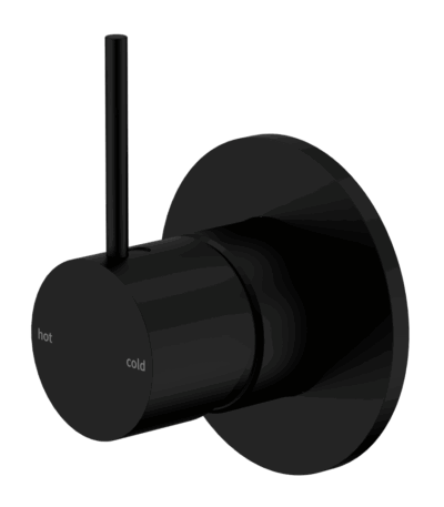 Nero Mecca Shower Mixer Handle Up 80mm Plate Matte Black | NR221911BMB