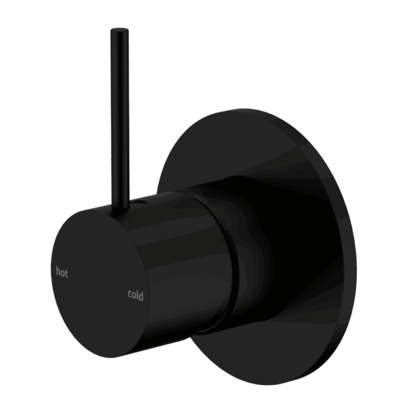 Nero Mecca Shower Mixer Handle Up 80mm Plate Matte Black | NR221911BMB