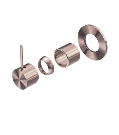 Nero Mecca Shower Mixer Handle Up 80mm Plate Trim Kits Only Brushed Bronze | NR221911BTBZ