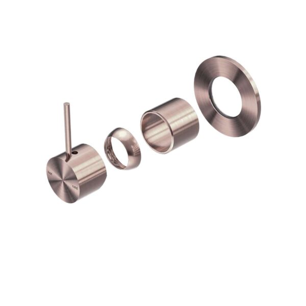 Nero Mecca Shower Mixer Handle Up 80mm Plate Trim Kits Only Brushed Bronze | NR221911BTBZ