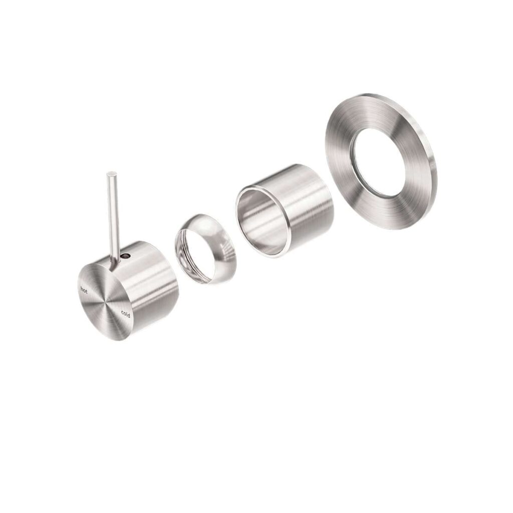 Nero Mecca Shower Mixer Handle Up 80mm Plate Trim Kits Only Brushed Nickel | NR221911BTBN