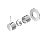 Nero Mecca Shower Mixer Handle Up 80mm Plate Trim Kits Only Chrome | NR221911BTCH