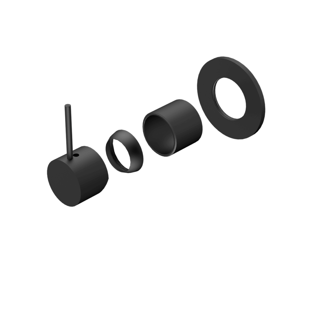 Nero Mecca Shower Mixer Handle Up 80mm Plate Trim Kits Only Matte Black | NR221911BTMB