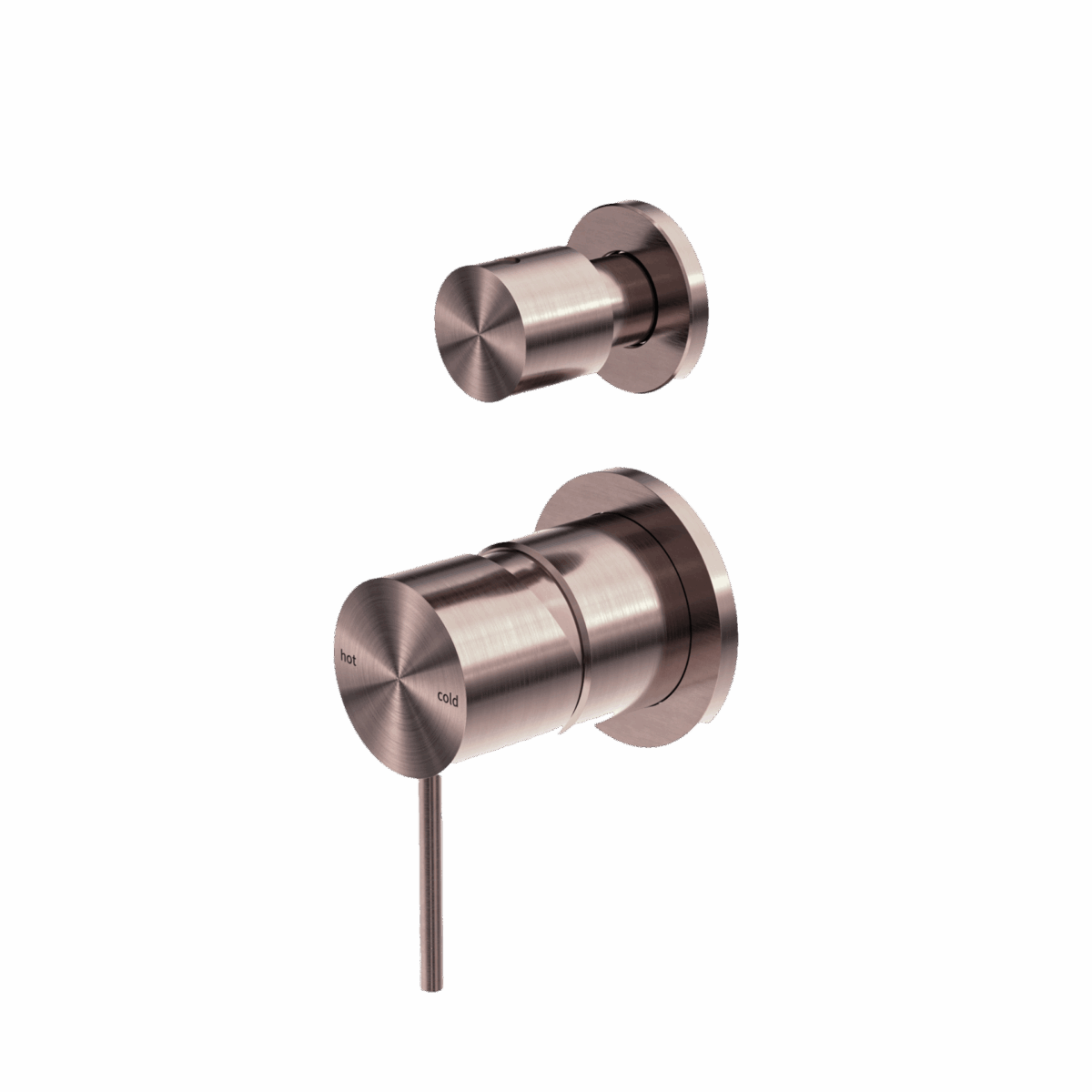 Nero Mecca Shower Mixer With Divertor Separate Back Plate Brushed Bronze | NR221911sBZ