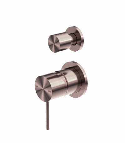 Nero Mecca Shower Mixer With Divertor Separate Back Plate Brushed Bronze | NR221911sBZ
