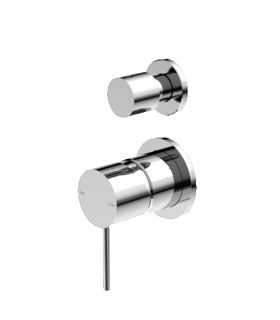 Nero Mecca Shower Mixer With Divertor Separate Back Plate Chrome | NR221911sCH