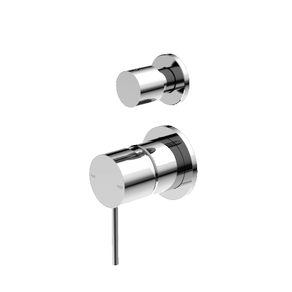 Nero Mecca Shower Mixer With Divertor Separate Back Plate Chrome | NR221911sCH