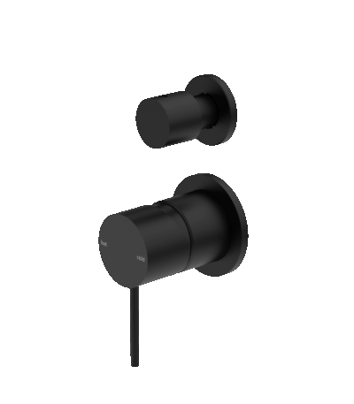 Nero Mecca Shower Mixer With Divertor Separate Back Plate Matte Black | NR221911sMB