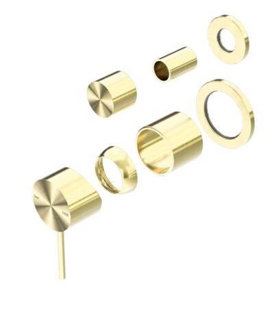 Nero Mecca Shower Mixer With Divertor Separate Back Plate Trim Kits Only Brushed Gold | NR221911stBG