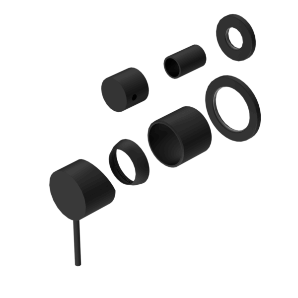 Nero Mecca Shower Mixer With Divertor Separate Back Plate Trim Kits Only Matte Black | NR221911stMB