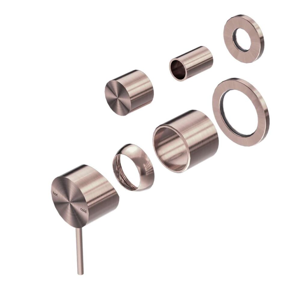 Nero Mecca Shower Mixer With Divertor Separate Back Plate Trim Kits Only Brushed Bronze | NR221911stBZ