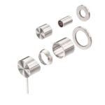Nero Mecca Shower Mixer With Divertor Separate Back Plate Trim Kits Only Brushed Nickel | NR221911stBN