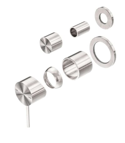 Nero Mecca Shower Mixer With Divertor Separate Back Plate Trim Kits Only Brushed Nickel | NR221911stBN