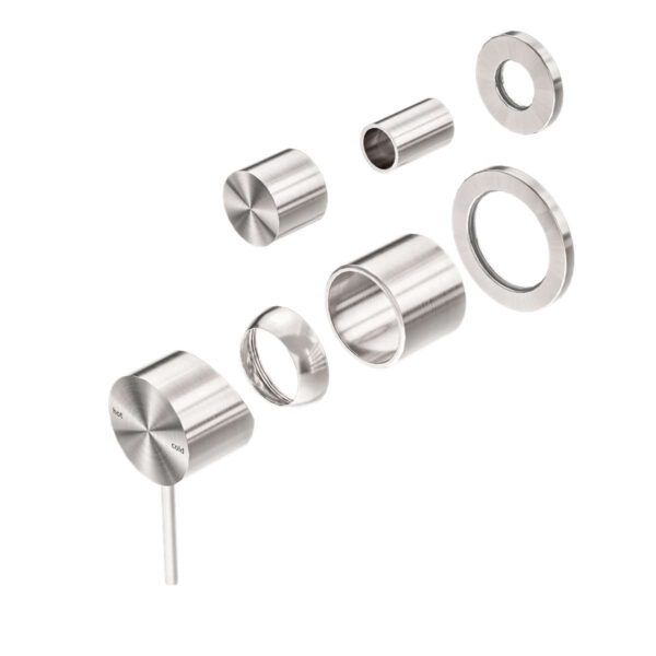 Nero Mecca Shower Mixer With Divertor Separate Back Plate Trim Kits Only Brushed Nickel | NR221911stBN