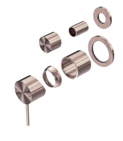 Nero Mecca Shower Mixer With Divertor Separate Back Plate Trim Kits Only Brushed Bronze | NR221911stBZ