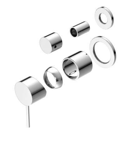 Nero Mecca Shower Mixer With Divertor Separate Back Plate Trim Kits Only Chrome | NR221911stCH