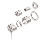 Nero Mecca Shower Mixer With Divertor Separate Back Plate Trim Kits Only Brushed Nickel | NR221911stBN