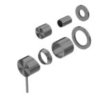 Nero Mecca Shower Mixer With Divertor Separate Back Plate Trim Kits Only Gun Metal | NR221911stGM