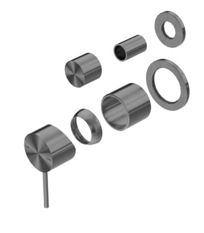 Nero Mecca Shower Mixer With Divertor Separate Back Plate Trim Kits Only Gun Metal | NR221911stGM