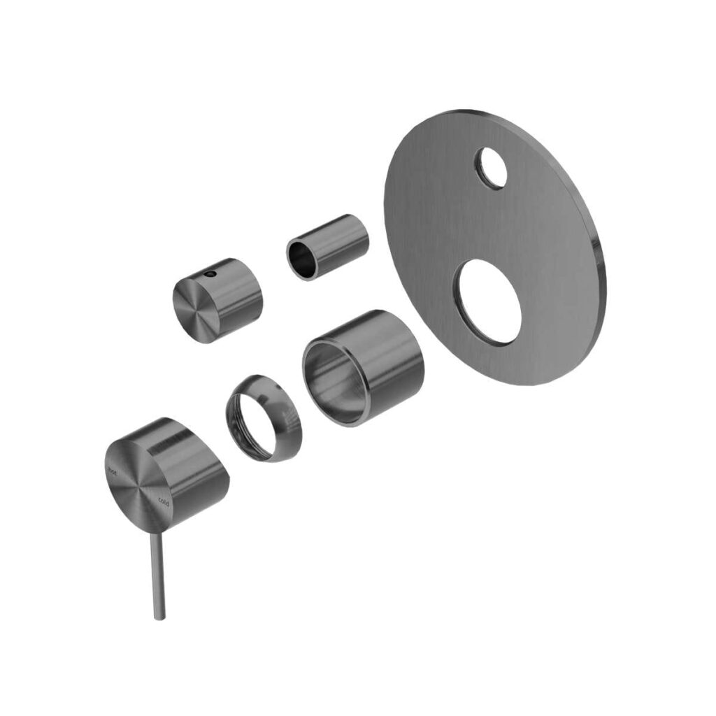 Nero Mecca Shower Mixer With Divertor Trim Kits Only Gun Metal | NR221911ATGM