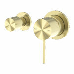 Nero Mecca Shower Mixer With Horizontal 2 Way Divertor Brushed Gold | NR221911UBG