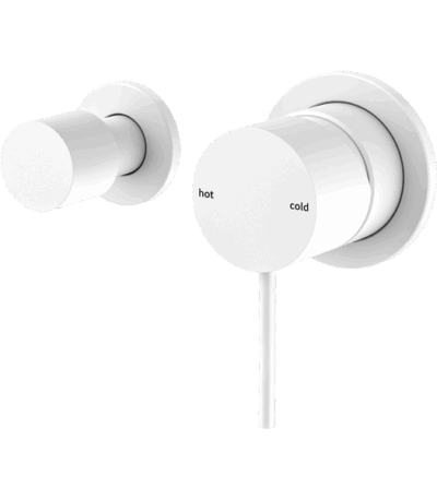 Nero Mecca Shower Mixer With Horizontal 2 Way Divertor Matte White | NR221911UMW