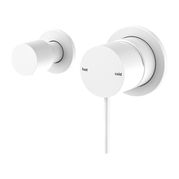 Nero Mecca Shower Mixer With Horizontal 2 Way Divertor Matte White | NR221911UMW