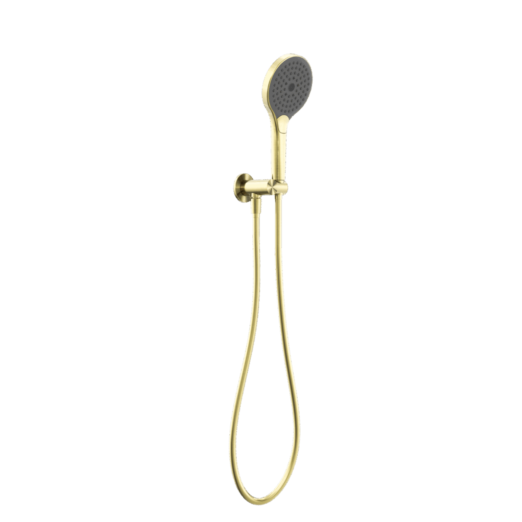 Nero Mecca Shower On Bracket With Air Shower Ii Brushed Gold | NR221905FBG