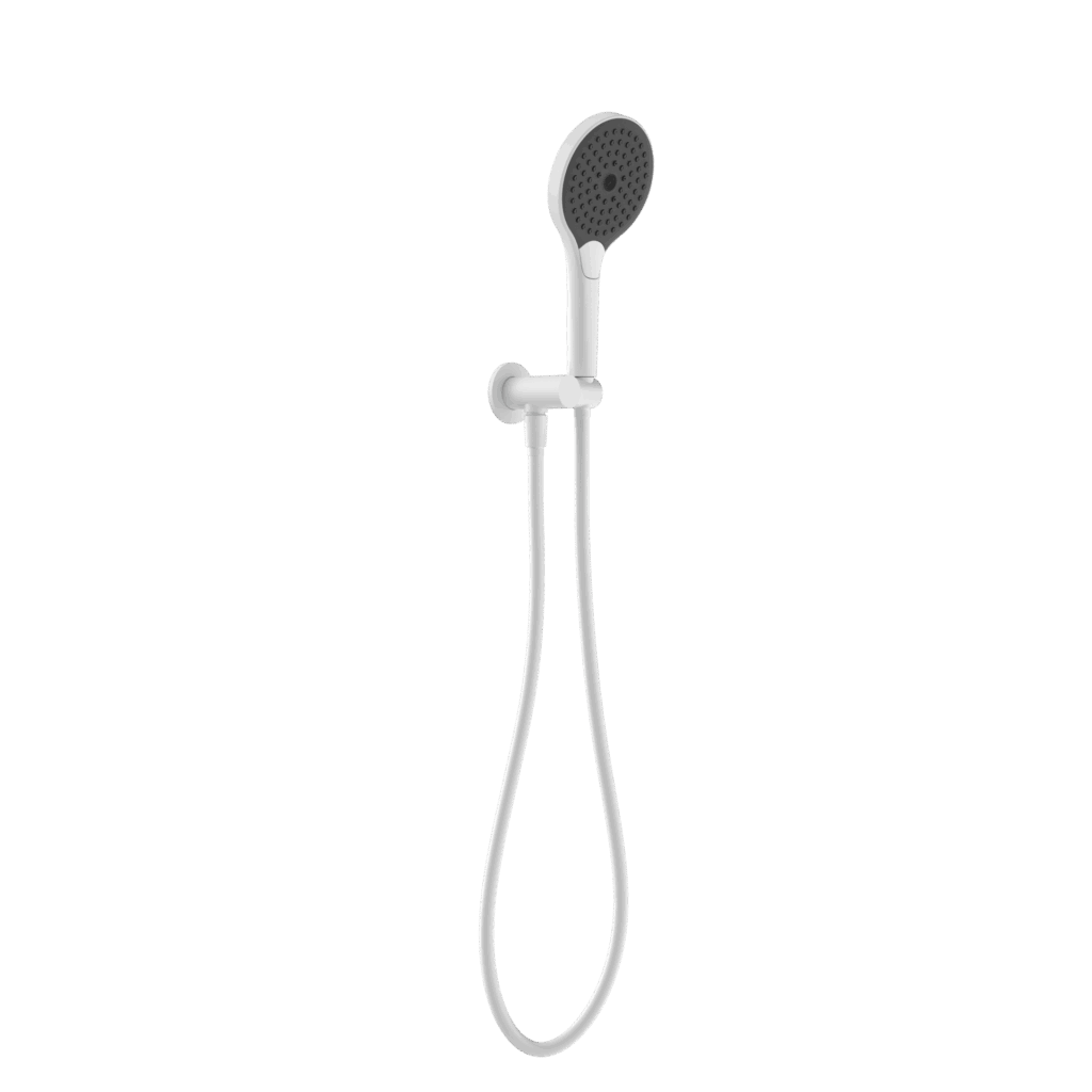 Nero Mecca Shower On Bracket With Air Shower Ii Matte White | NR221905FMW
