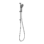 Nero Mecca Shower Rail Gun Metal | NR221905dGM