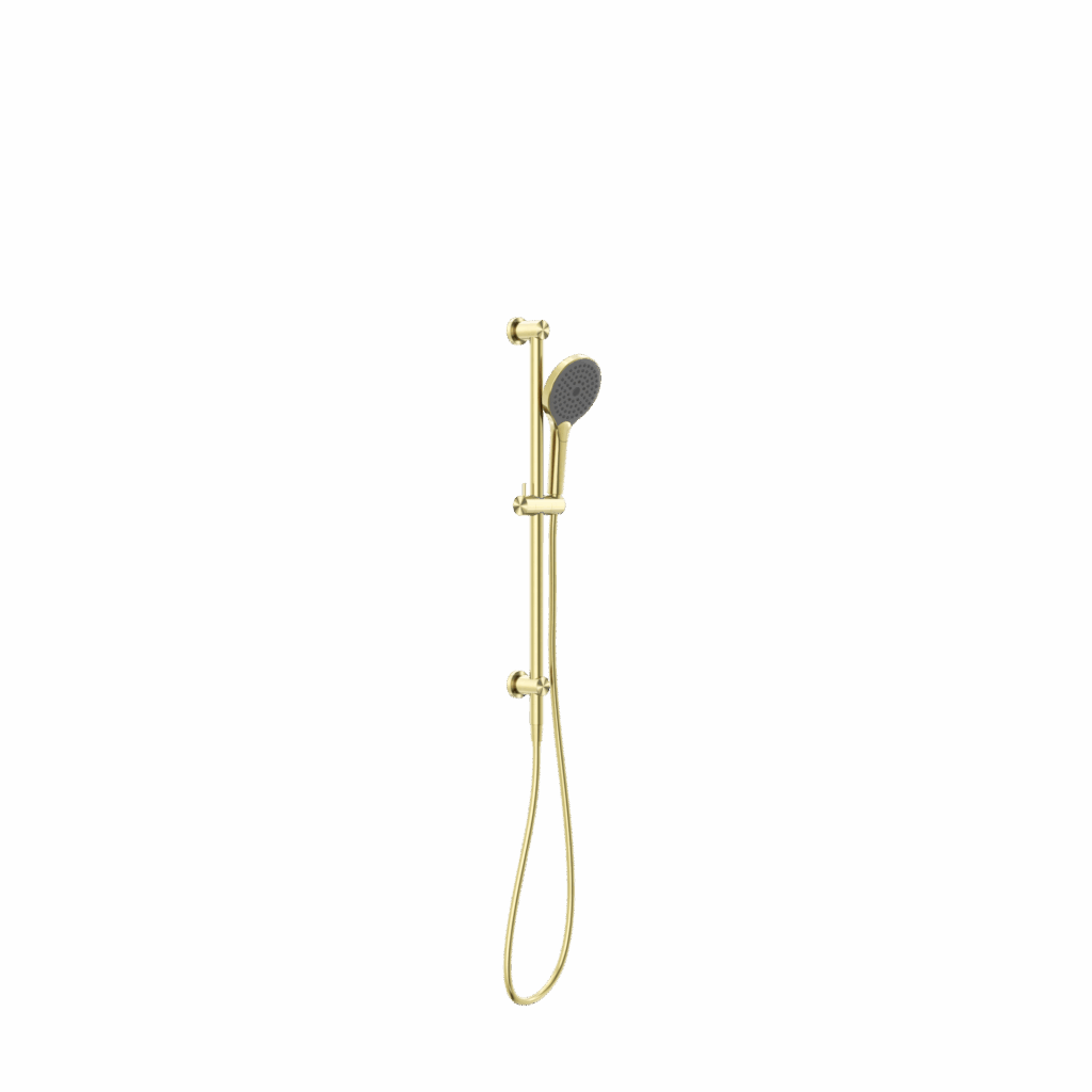 Nero Mecca Shower Rail With Air Shower Ii Brushed Gold | NR221905GBG