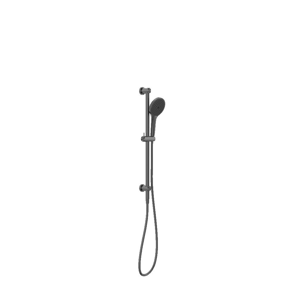 Nero Mecca Shower Rail With Air Shower Ii Gun Metal | NR221905GGM