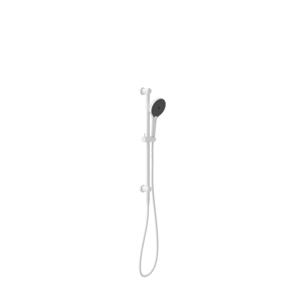 Nero Mecca Shower Rail With Air Shower Ii Matte White | NR221905GMW