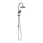 Nero Mecca Twin Shower Gun Metal | NR221905eGM